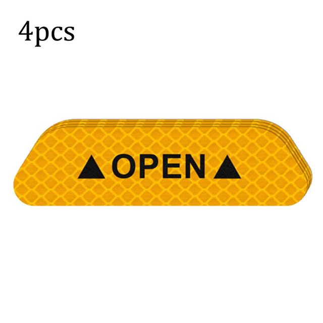 The Door Stickers Reflective Stickers Safety Warning Stickers Open Reflective Film Car Door Anti-Collision Strip