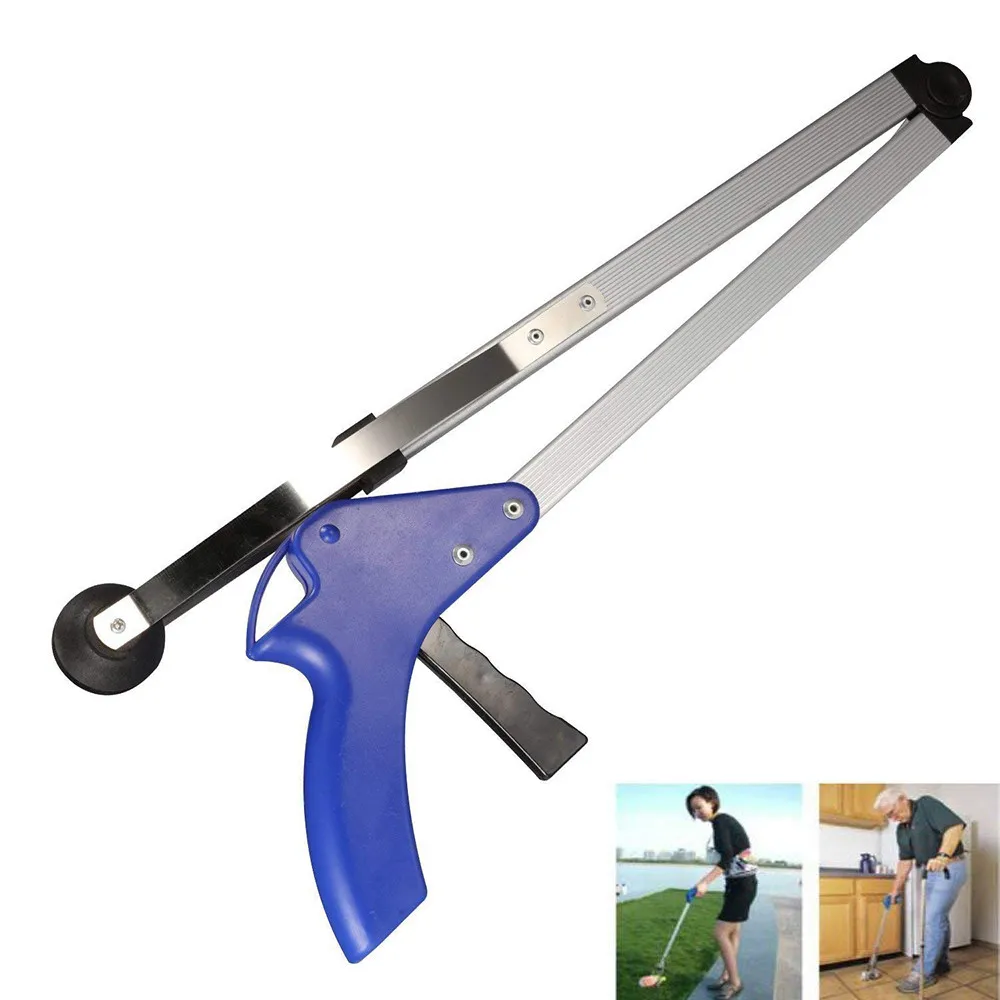 

Foldable Long Arm Extension Reacher Grabber Clips Garbage Easy Pick Up Tool Foldable Garbage Pick Up Tools Trash Rubbish Clip