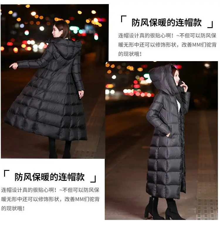 Abrigos largos de algodón para mujer, Parkas negras, chaqueta cálida de invierno, Abrigo acolchado de algodón con capucha, grueso y cálido, novedad de 2023_voghion.com