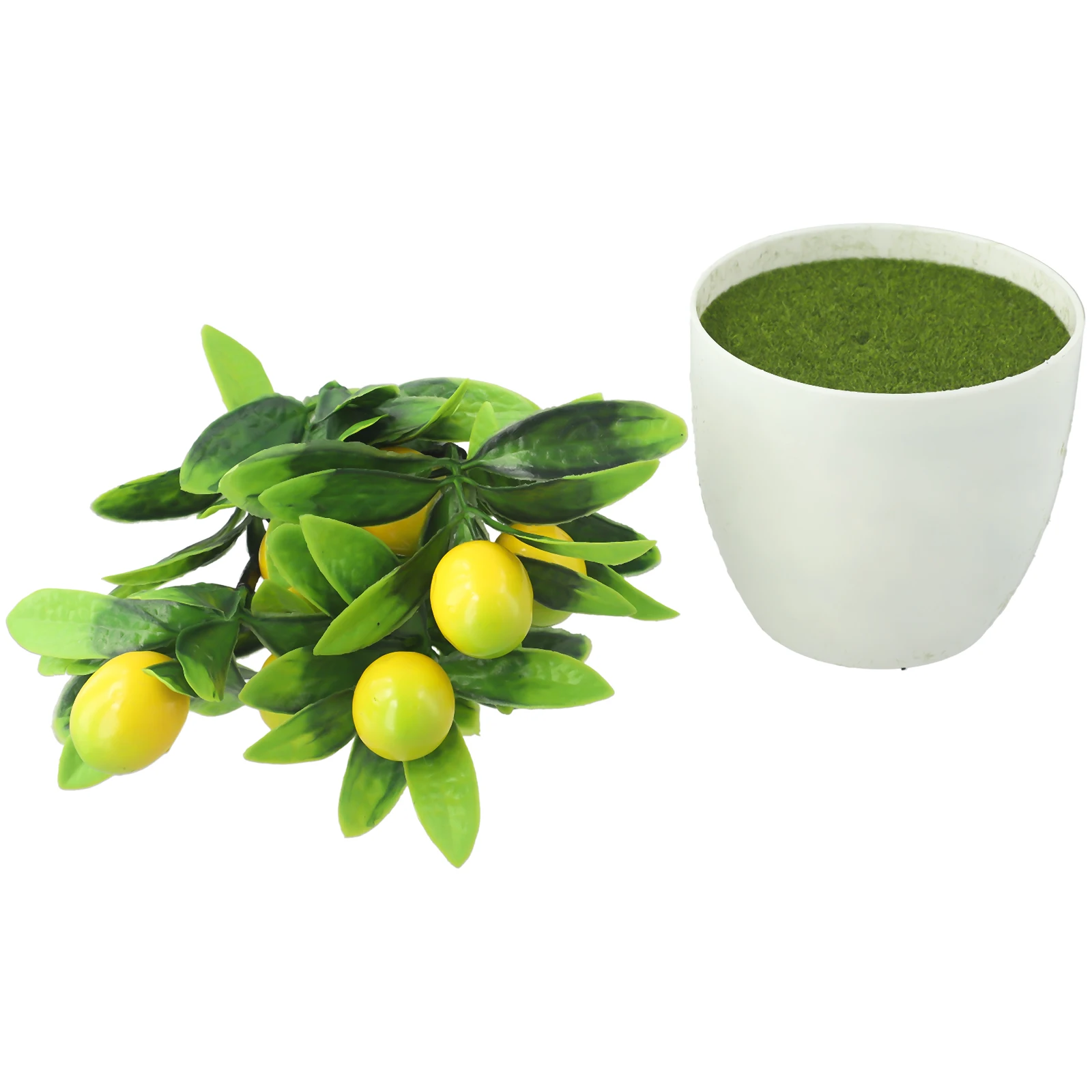

Artificial Potted Flower Fake False Plant Outdoor Yard Garden Home Pot Decor Fruit Bonsai Simulation Green Plant Decoration