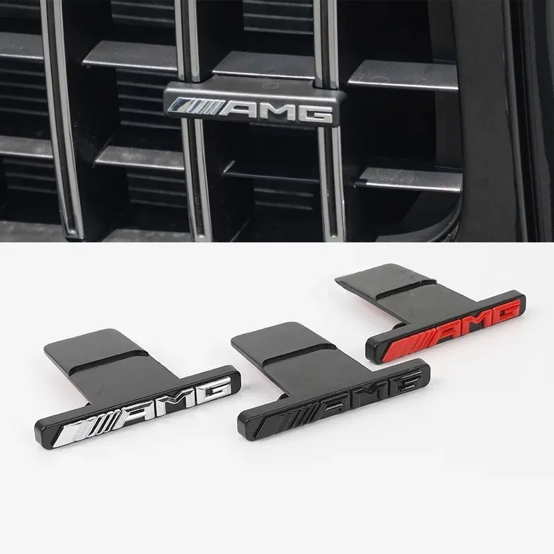 ABS AMG Логотип ПЕРЕДНЯЯ РЕШЕТКА фотоэлемент модификации аксессуары для Mercedes Benz W211 W212 W213 GLA C E S G Class CLA GLK
