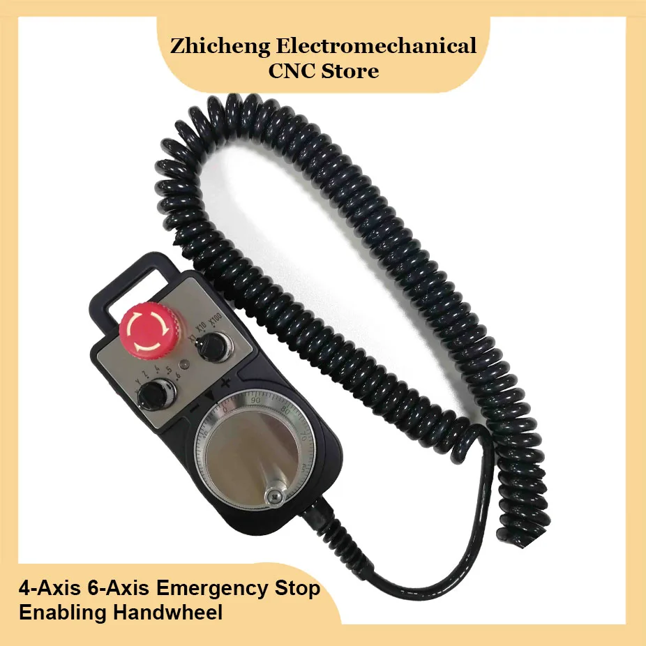 CNC Handwheel Standard 5v mpg 4-axis 6-axis cnc electronic handwheel mach3 motion control system emergency stop