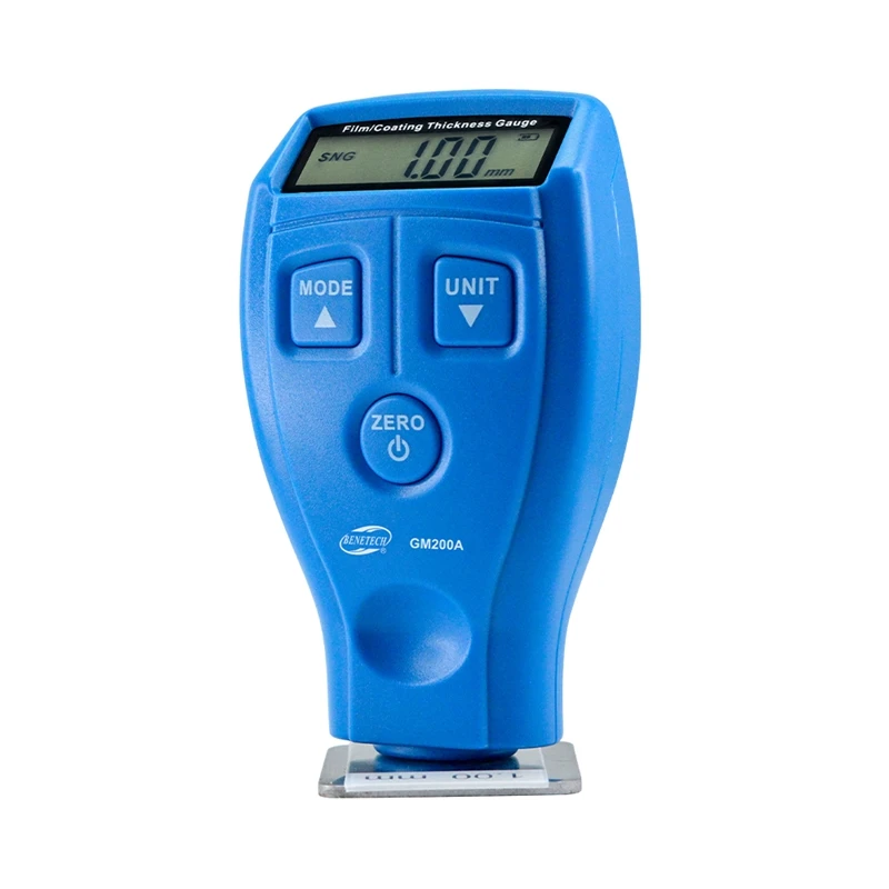 GM200A Digital Car Film Coating Thickness Gauge Mini LCD Ultrasonic Automotive Iron Varnish Coat Painting Thickness Width Meter