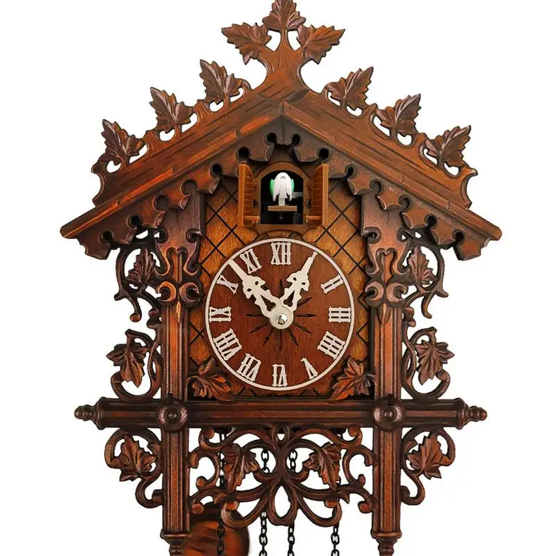 

Big Discount Wooden Cuckoo Clock Handmade Wall Cuckoo Clock Traditional Wooden Clock Home Wall Clocks For Decor New Year Gifts