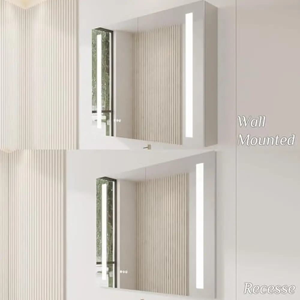 36"X30" Bathroom Medicine Cabinet with Mirror Vanity Storage Cabinet
