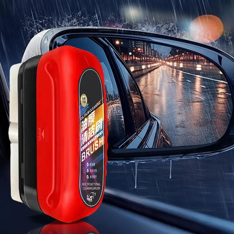 Film Cleaner Brush For Car Glass Efficient 120ml Glass Cleaning Board Car Windshield Oil Film Cleaner Deep Cleaning Oil