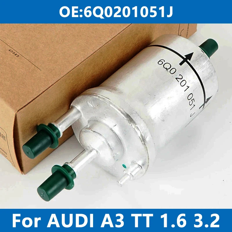 Car Engine Fuel Filter 6Q0201051J 4.0bar For AUDI A3 TT 8P1 8P7 8PA 8J3 1.6 E-Power 3.2 V6 quattro 2003-2013 Gasoline Petrol