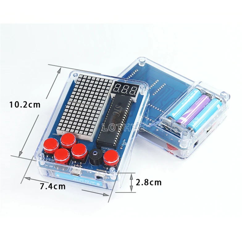 Retro Video Game Accessories LED Digital Clock DIY Kit Calculator DIY Kit FM Radio DIY Kit DIY Game Kit Retro Classic Electronic Production Kit Soldering Welding Tranning Set Snake Plane Racing Mini Pixel Game Console