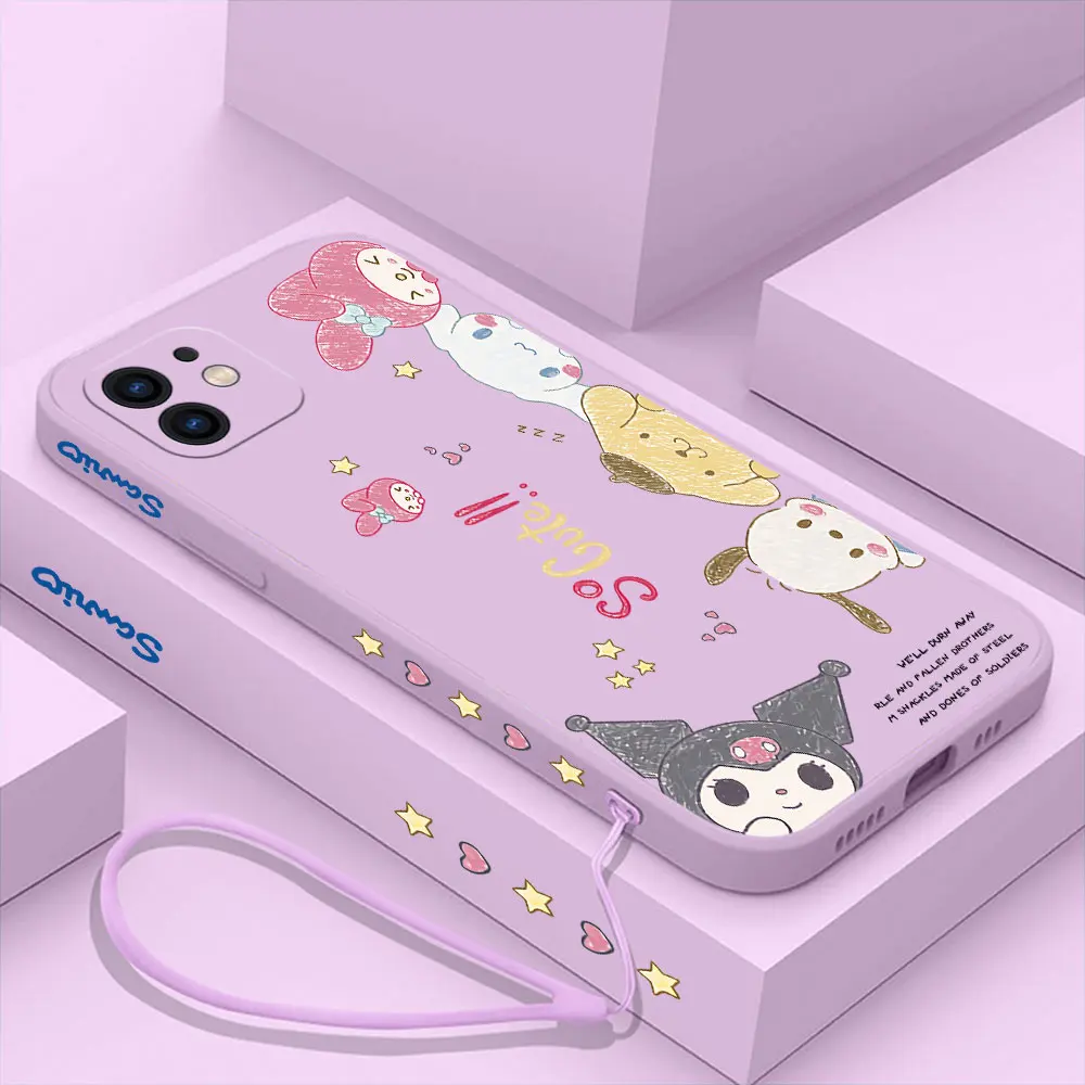 thumbnail image 1 of Hello kitty Cartoon Cute Phone Case For Samsung Galaxy S24 S23 S22 S21 S20 Ultra FE S10 4G S9 S10E Note 20 10 Plus With Lanyard, 1 of 5