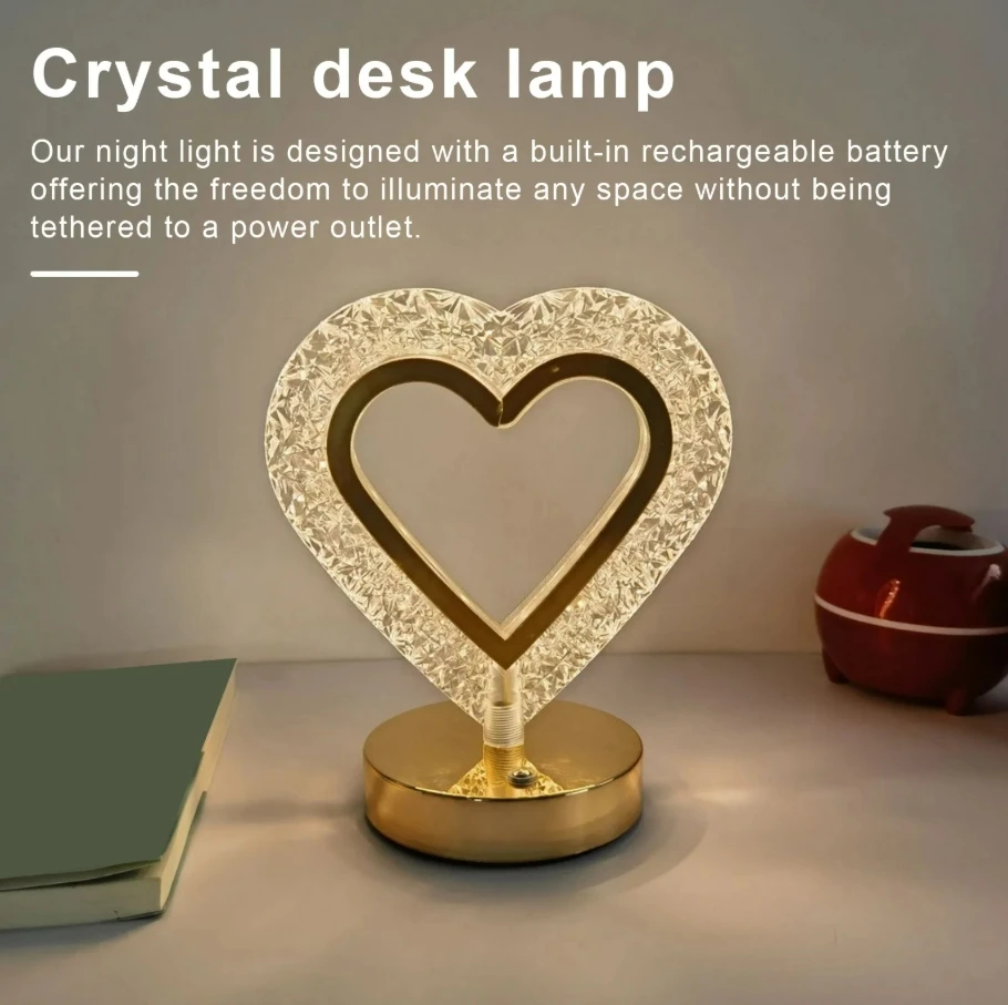 Rechargeable Led Light Bedside Ambient Light Book Reading Lamp Wireless Mood Light Living Room Birthday Decoration