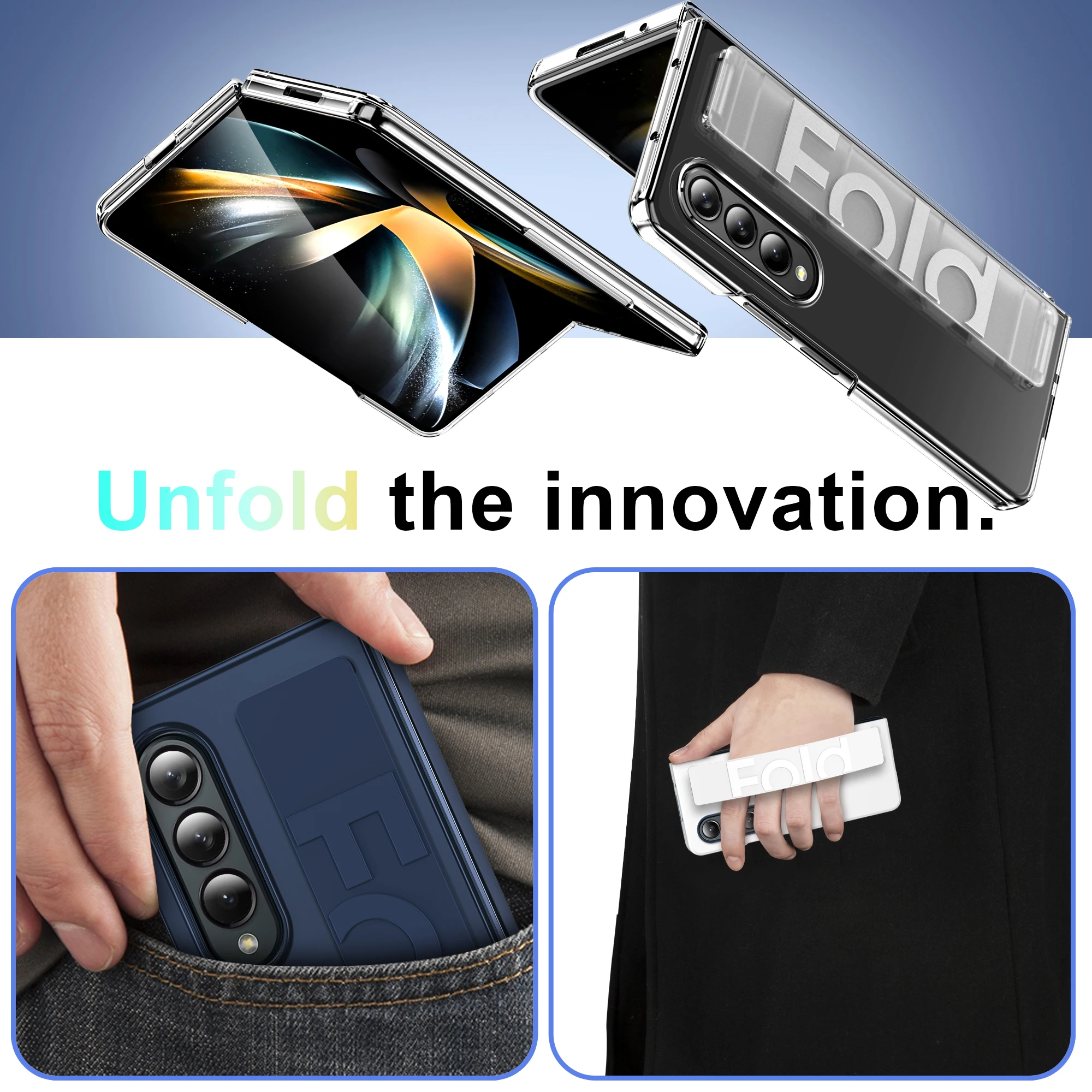 Luxury Soft Elastic Wristband Grip Bracket Strap Case – Matte Hard Thin PC Cover