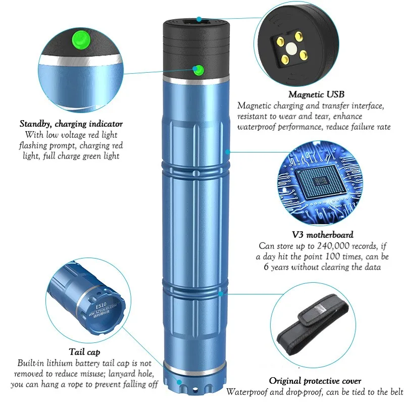 E510 Network Version Security Patrol Machine Patrol Stick Stick RBI System Free 15 points + 2 staff buttons