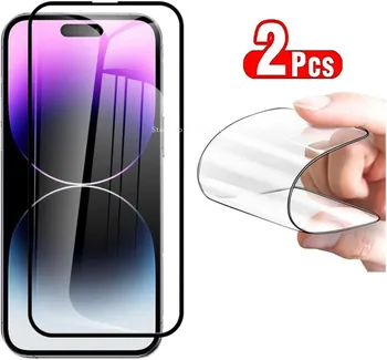 2 pezzi di pellicole in ceramica morbida ad alta definizione per la protezione dello schermo su iPhone 15 14 12 13 Pro Max MINI 15 Plus pellicola salvaschermo