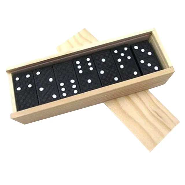 New Dominoes Blocks Kids Plaything Building Game Wood Toy Educational Wooden Interesting Children 5