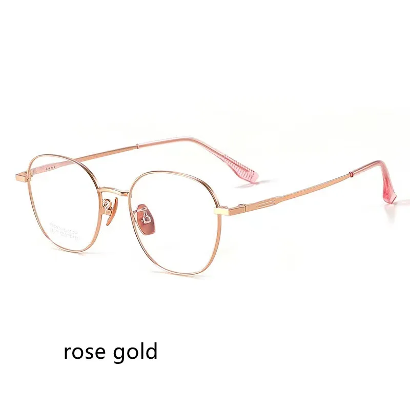 

50mm Small Round Glasses Vintage Pure titanium Eyeglasses Frame Women Men Full Rim Spectacles for Prescription Glasses 78071