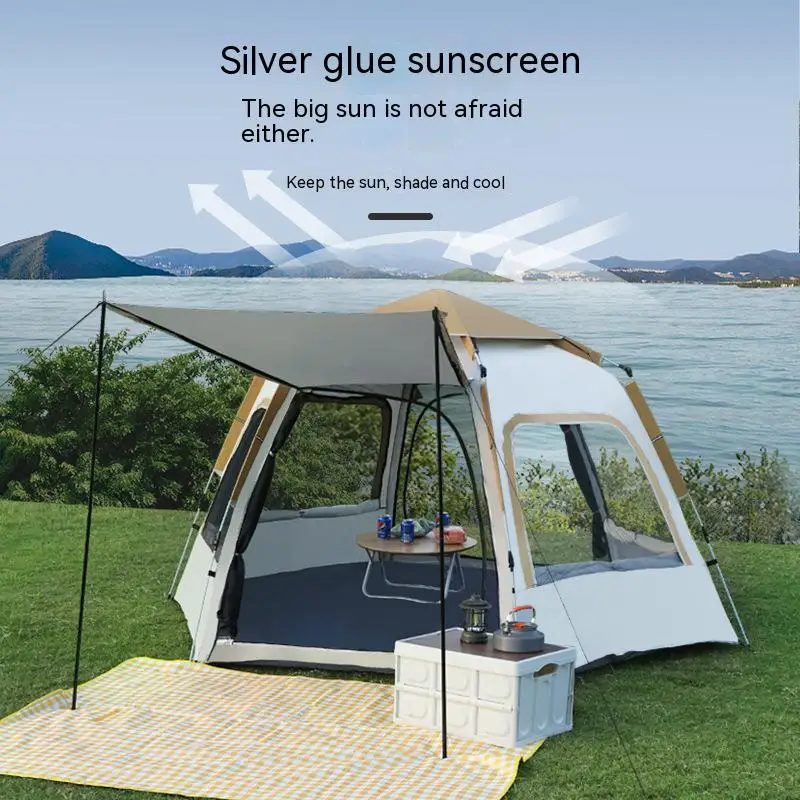 

Tent Outdoor Portable Folding Automatic Sun Protection Rain Proof Outdoor Beach Picnic Park Camping Dedicated