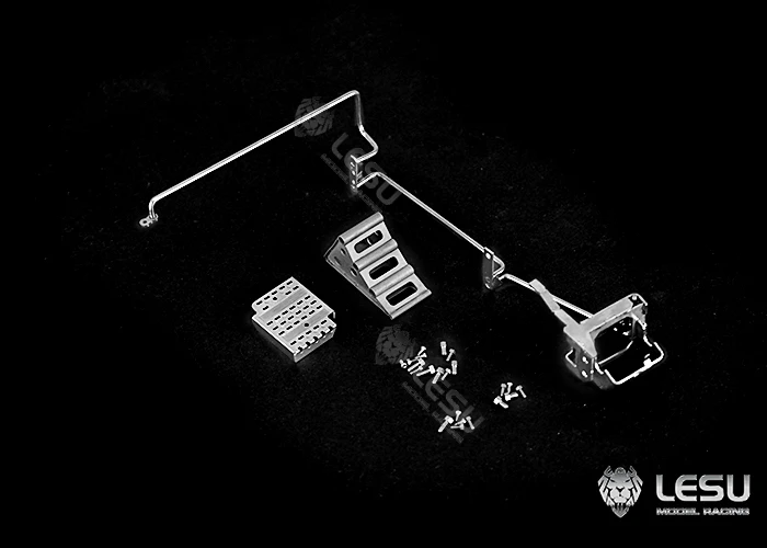 1/14 LKW-Schlammfahrwerk, Metall-Armlehne, Pedal, Anti-Rutsch-Vorrichtung, Montage, modifiziertes Modell – Detail 2