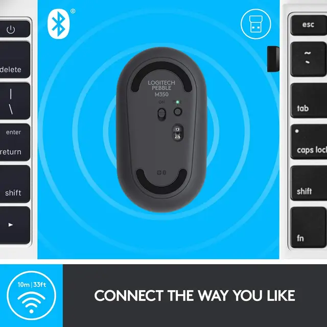 Logitech M350 Wireless Mouse with Bluetooth or 2.4GHz Receiver Silent Slim Computer Mouse No Driver Version Cannot link to G HUB 2