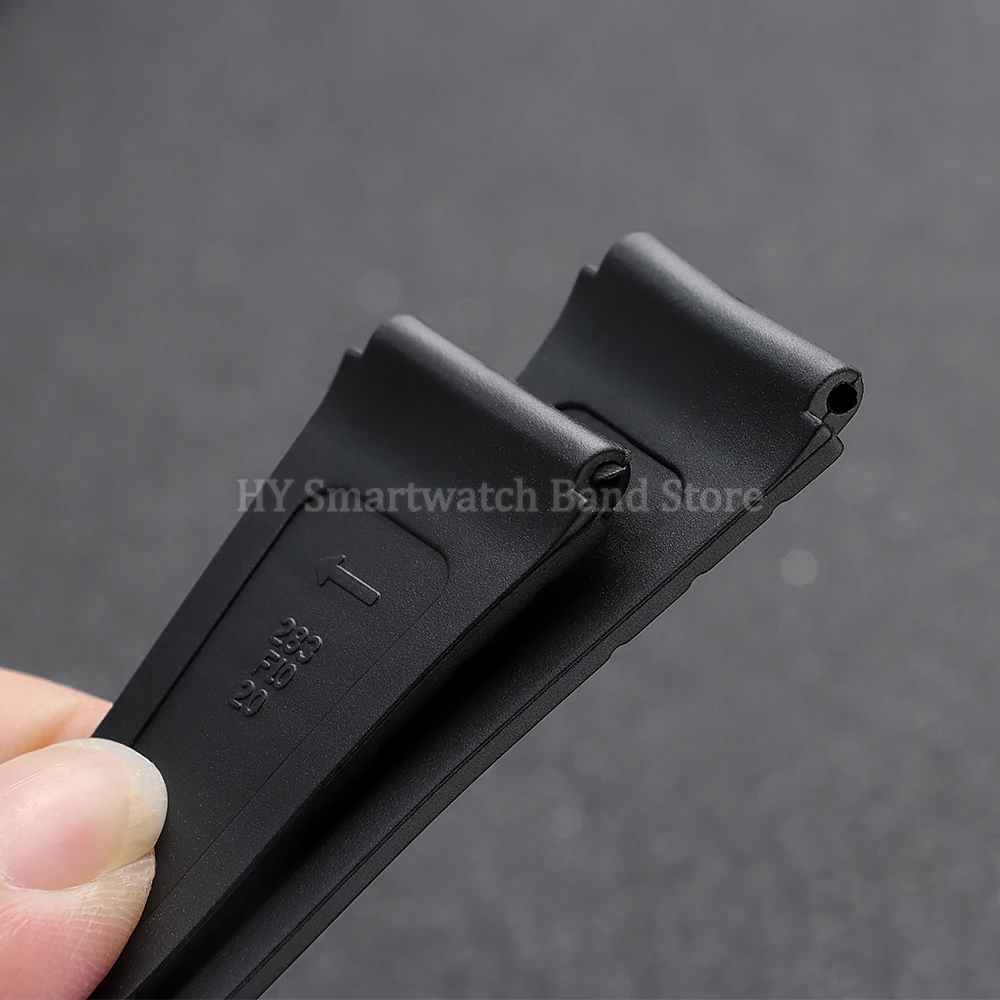 Versatile PU Rubber Watch Strap - Available in Multiple Sizes