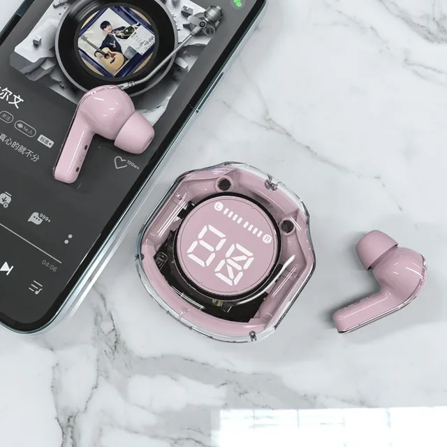 T8 PRO Tws Bluetooth Earbuds Transparent with LED Digital Display Wireless In-Ear Earphone for Xiaomi Huawei iPhone Headphone 3