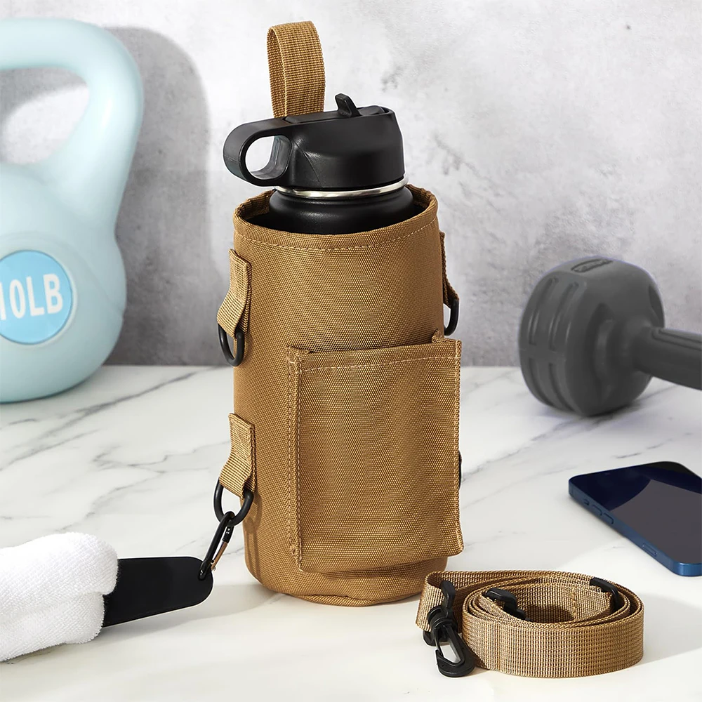 Magnetic Bottle Sling Bag with Phone Pocket Gym Water Bottle Carrier Bag with Silicone Towel Buckle Keep Your Item off the Floor 6