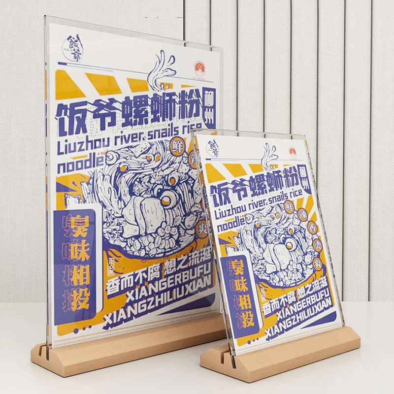 2 Espositori Da Tavolo A4 In Acrilico - Doppia Faccia, Verticali, Per Menu E Pubblicità! - 3