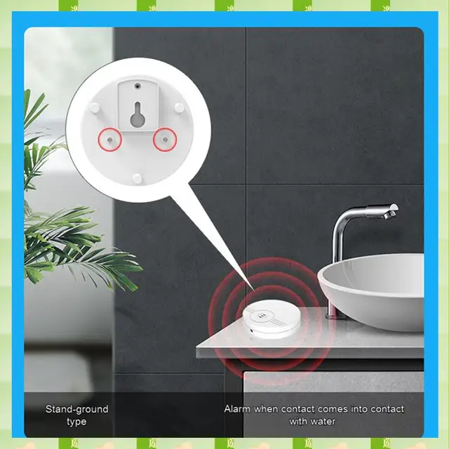 2025 Water Immersion Detector Ultra-Long Standby Water Level Detector Wall-Mounted Touch-Down Dual-Mode Leakage Water Alarm,Wate 3
