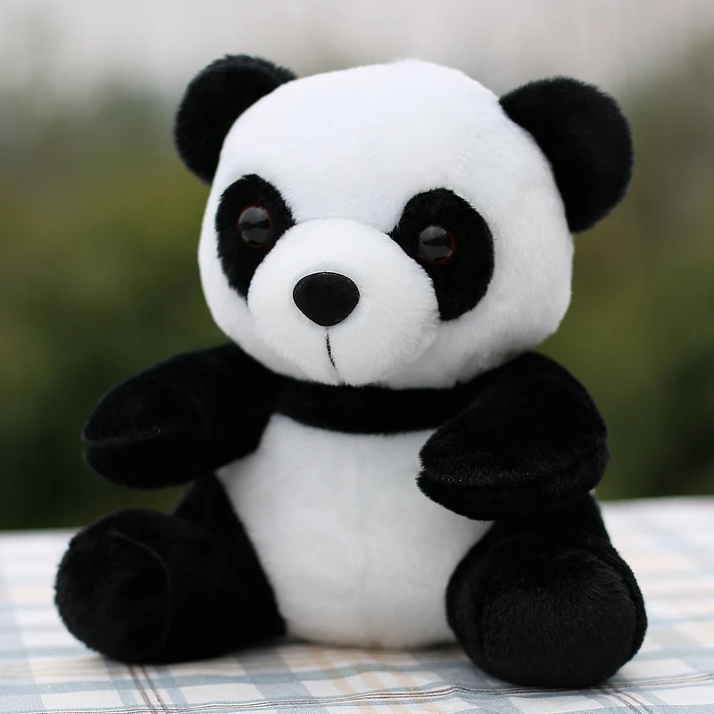 

Милая Высококачественная плюшевая игрушка панда Мягкая кукла панда подарок на день рождения около 22 см 3000
