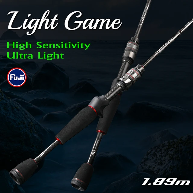 TSURINOYA Carbon Spinning Casting Fishing Rod DEXTERITY Ⅱ 1.89m Ultra Light  Baitcasting Rod for Bass