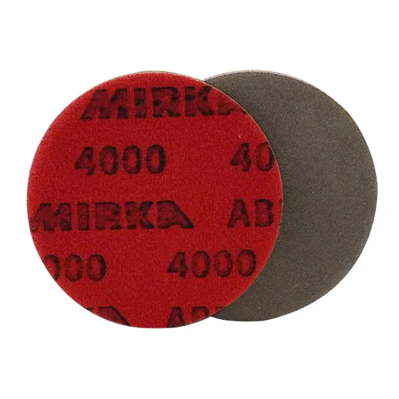 Mirka Abralon 3Inch Sponge Sandpaper Foam Backed Hook Loop Polishing Disc 75mm Grip Disc Flocking Sheets For Car sanding discs sandpaper set polish sand paper sandpaper tools mini sandpaper kit sander pads