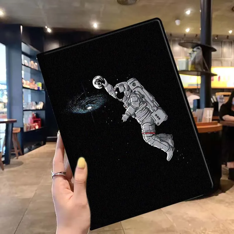 Adorable Cartoon Astronaut Art Tablet Case