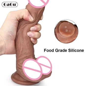 Skin Feeling Realistic Dildo Soft Silicone Big Penis With Suction Cup Anal Cheap Sex Toys For Women Strapon Female Masturbation 1