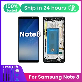For SAMSUNG Note8 N950F N950U N950W N950FD  TFT LCD Display Touch Screen Digiziter Assembly pantalla With Frame LCD Display