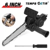 6-Inch Electric Drill Conversion Electric Chain Saw Adapter Tool, Home Portable Mini Chainsaw,Woodworking Trimming/Cutting Tools 1