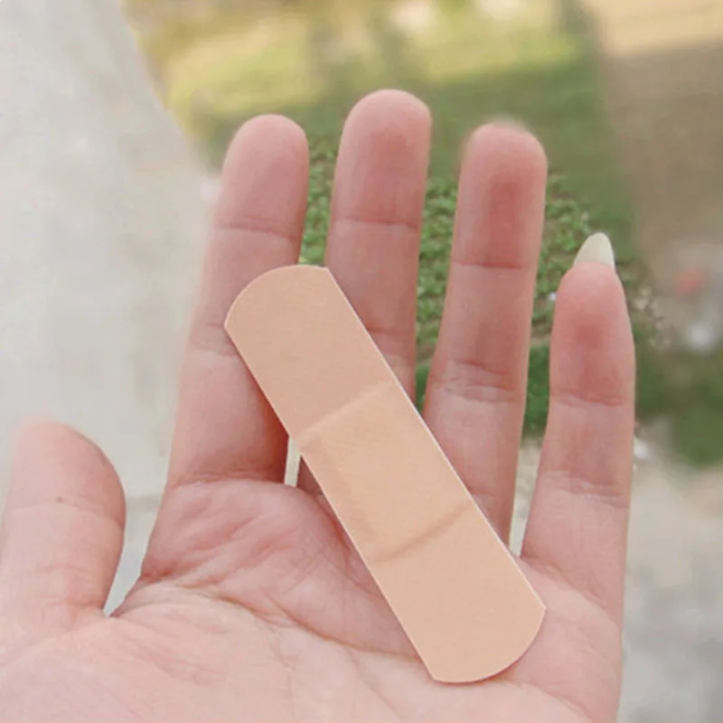 100pcs/lot Baby Self-Adhesive Plaster Hemostasis Sticker First Aid Bandages Band Aids Waterproof Breathable Patches Curitas