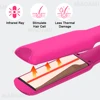 Infrared Hair Straightener Curler Titanium Plate Fast Heating Flat Iron 230℃ / 450°F Professional Salon Styling Tool 110V-240V 3