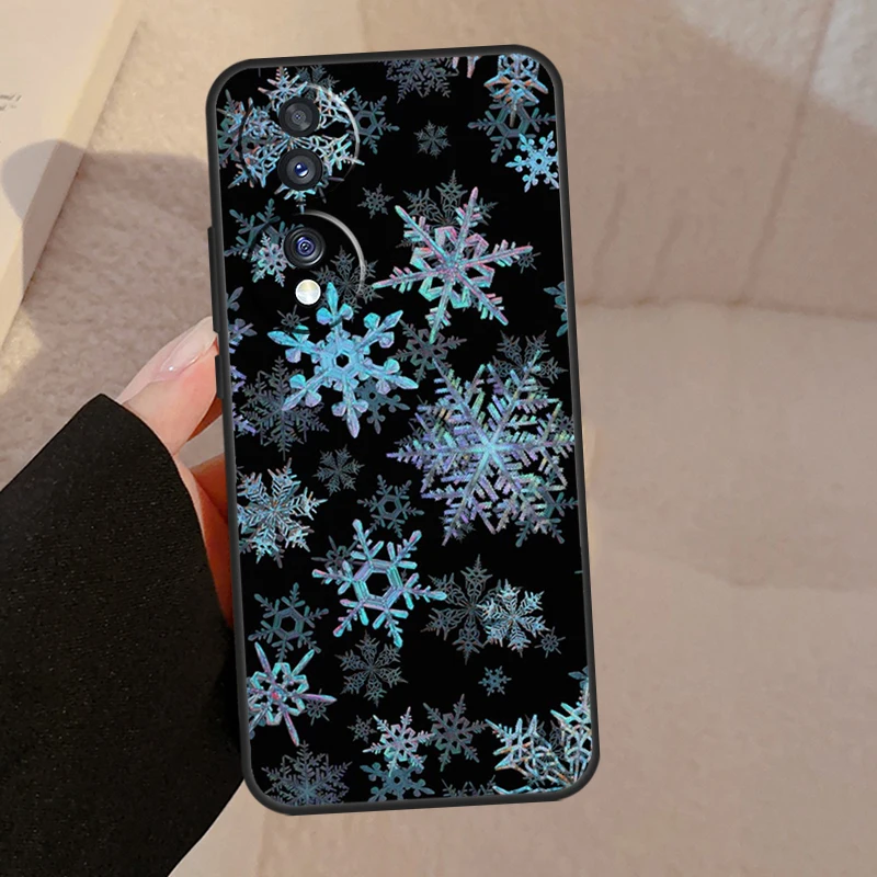 Elegant Snowflake Winter Case - Frosted Design