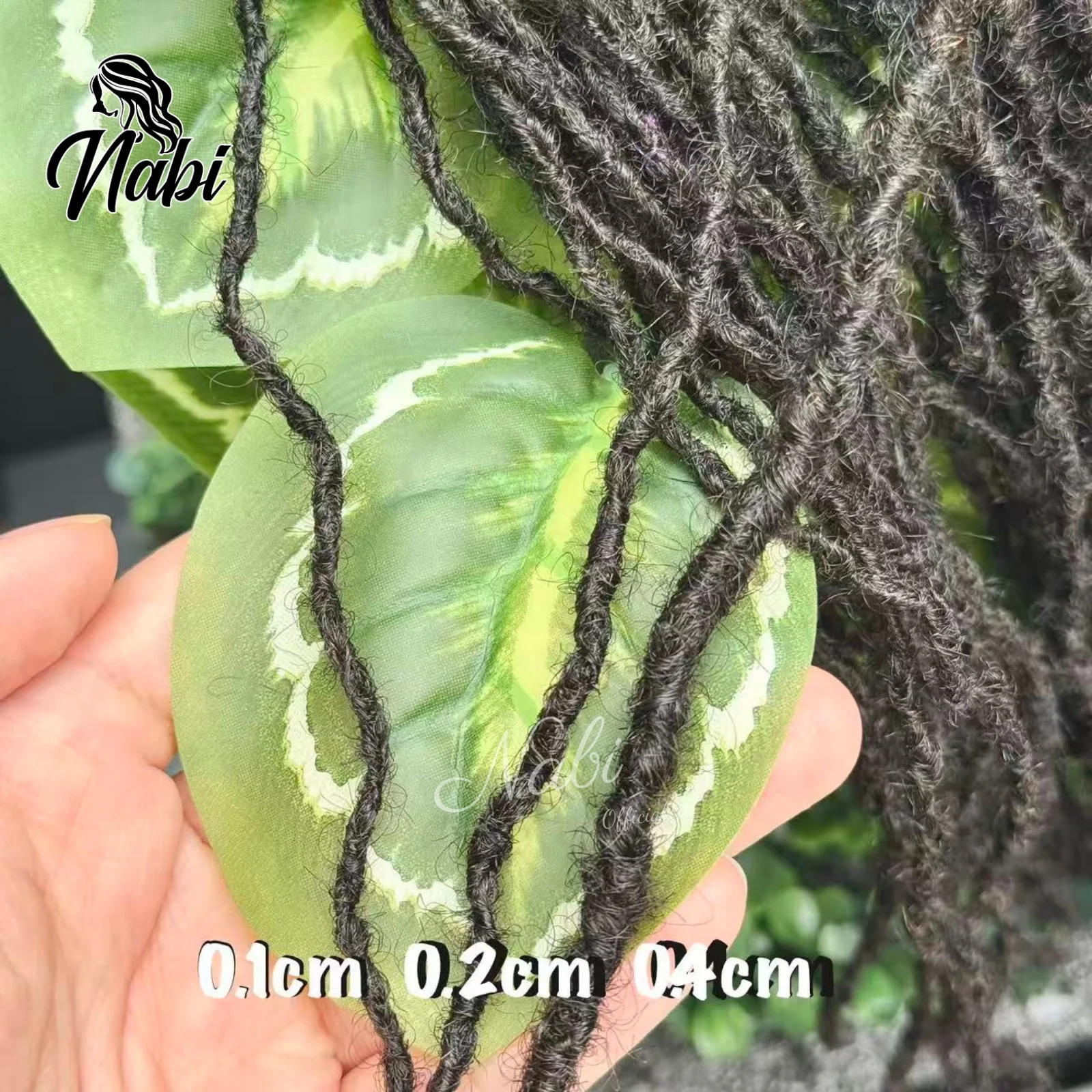 Estensioni Dreadlock Naturali Morbide Personalizzate 1 2 4 mm, Micro Locs Permanenti in Veri Capelli Umani, Fatti a Mano