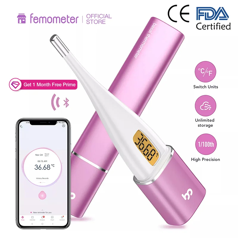 Femometer Vinca Ⅱ Digital HighPrecision Thermometer LCD Smart BBT
