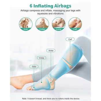 Medcursor Foot Air Pressure Leg Massager with Heat Promotes Blood Circulation Muscle Relaxation Portable Massager Boots for Home 3