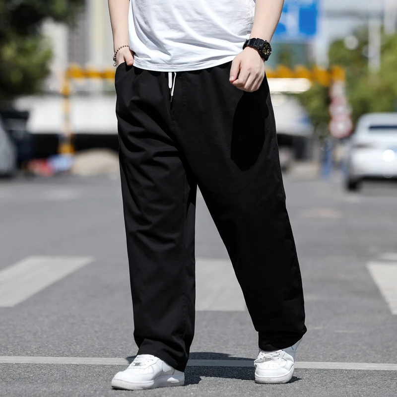 Black Cotton Fashion Pants Mens Trousers
