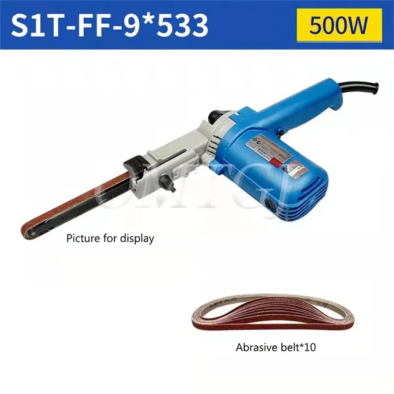 

Фотошлифовальная лента S1T-FF-9 * 533, мини-шлифовальная машина, наждачная бумага, угловая шлифовальная машина, Портативная ленточная полировка, электроинструменты 220 В, 500 Вт, 5-28 м/мин