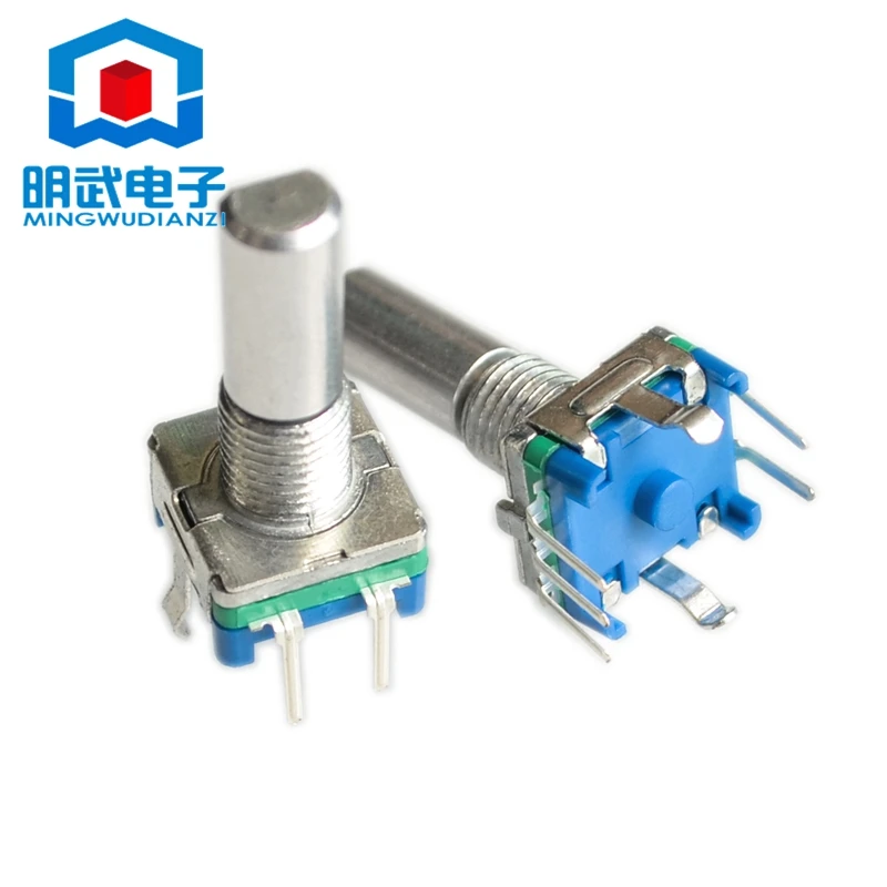 Rotary Encoder Coding Switch/EC11/Audio Digital Potentiometer With Switch Five-legged handle length 20MM grayhill photoelectric encoder audi a6l air conditioner rotary encoder adjusting potentiometer with press switch