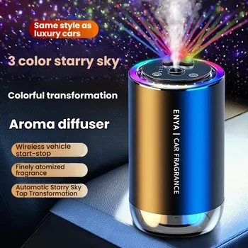 Deodorante per auto Aromaterapia per auto Spray intelligente Spruzzatore automatico di fragranze d'aria Diffusore di profumo per auto 3 colori Cielo stellato