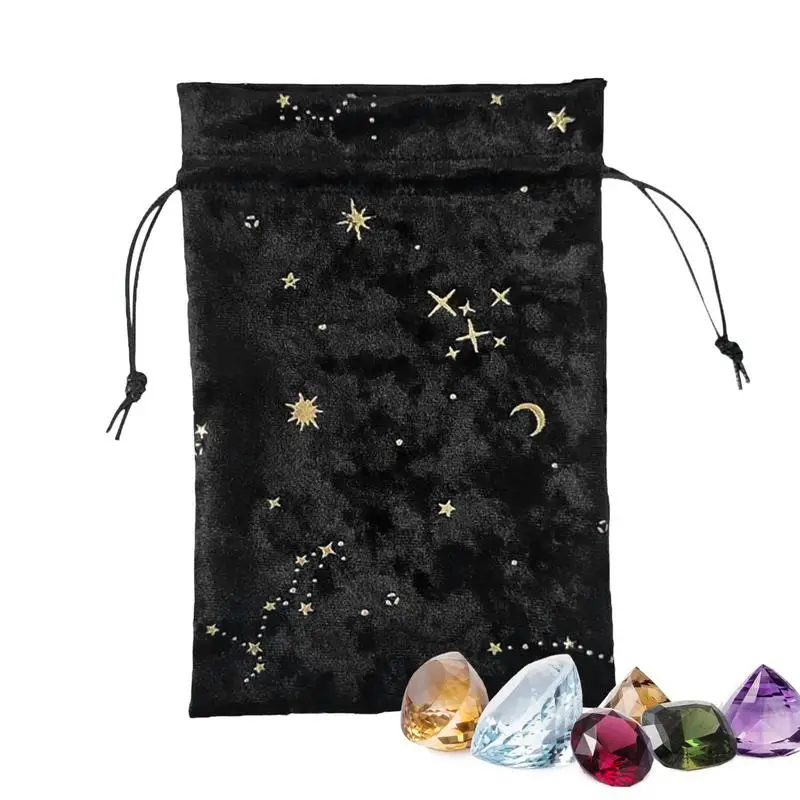 

Thick And Reusable Dices Bag Velvet Drawstring Bag Jewelry Bag Pouch For Tarot Rune Bag Playing Cards Coins Cosmetics Cards