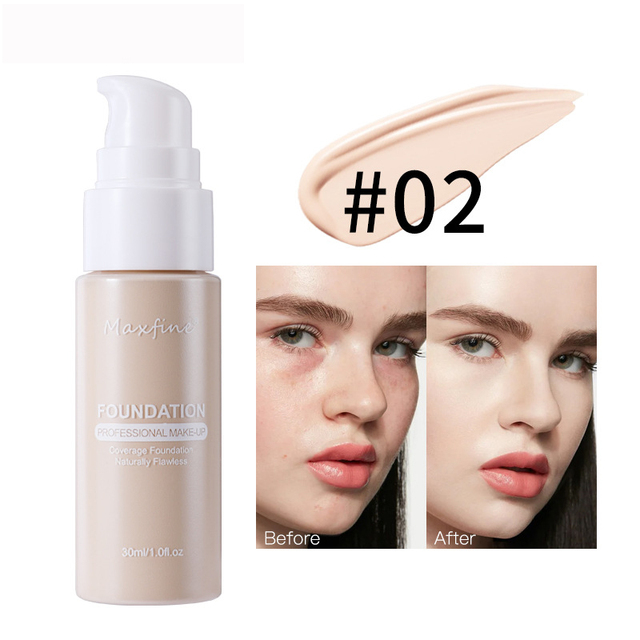 Liquid Foundation Effective Concealer Waterproof Sweat-resistant Makeup Professional Cosmetics - 02