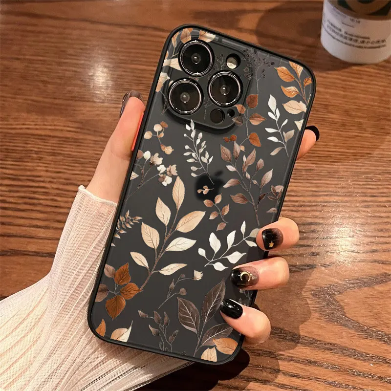 Elegant Yellow Fallen Leaves Phone Case Design