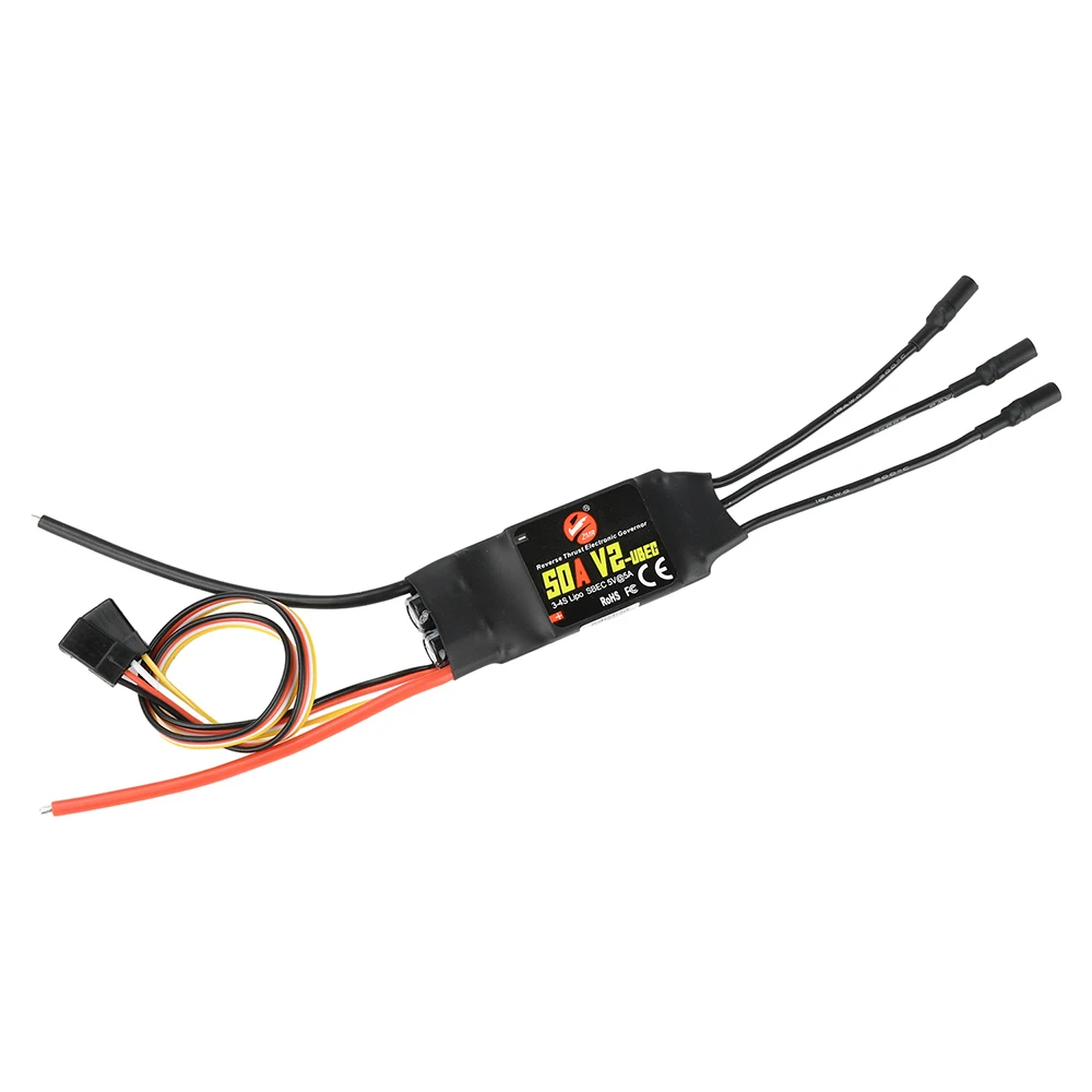 ESC børsteløs 40A/50A for RC FPV fly med fast vinge 3-4S LiPo