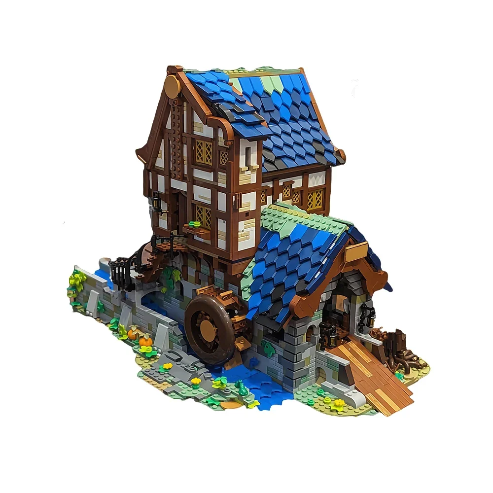 

Medieval Sawmill Building Blocks Model - Double 21325 Medieval Blacksmith Alternative Build Bricks Toys Kids, Adult Gifts