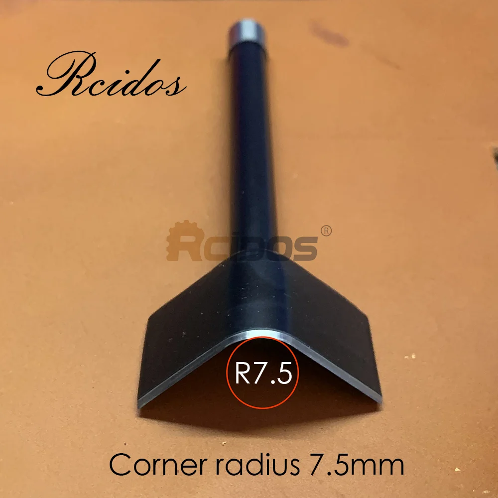 R7.5/R10 DIY 가죽 코너 트리머, RCIDOS 수동 벨트 라운드 커터 펀치, 코너 반경 7.5/10mm 가죽 필렛, 일본 블레이드